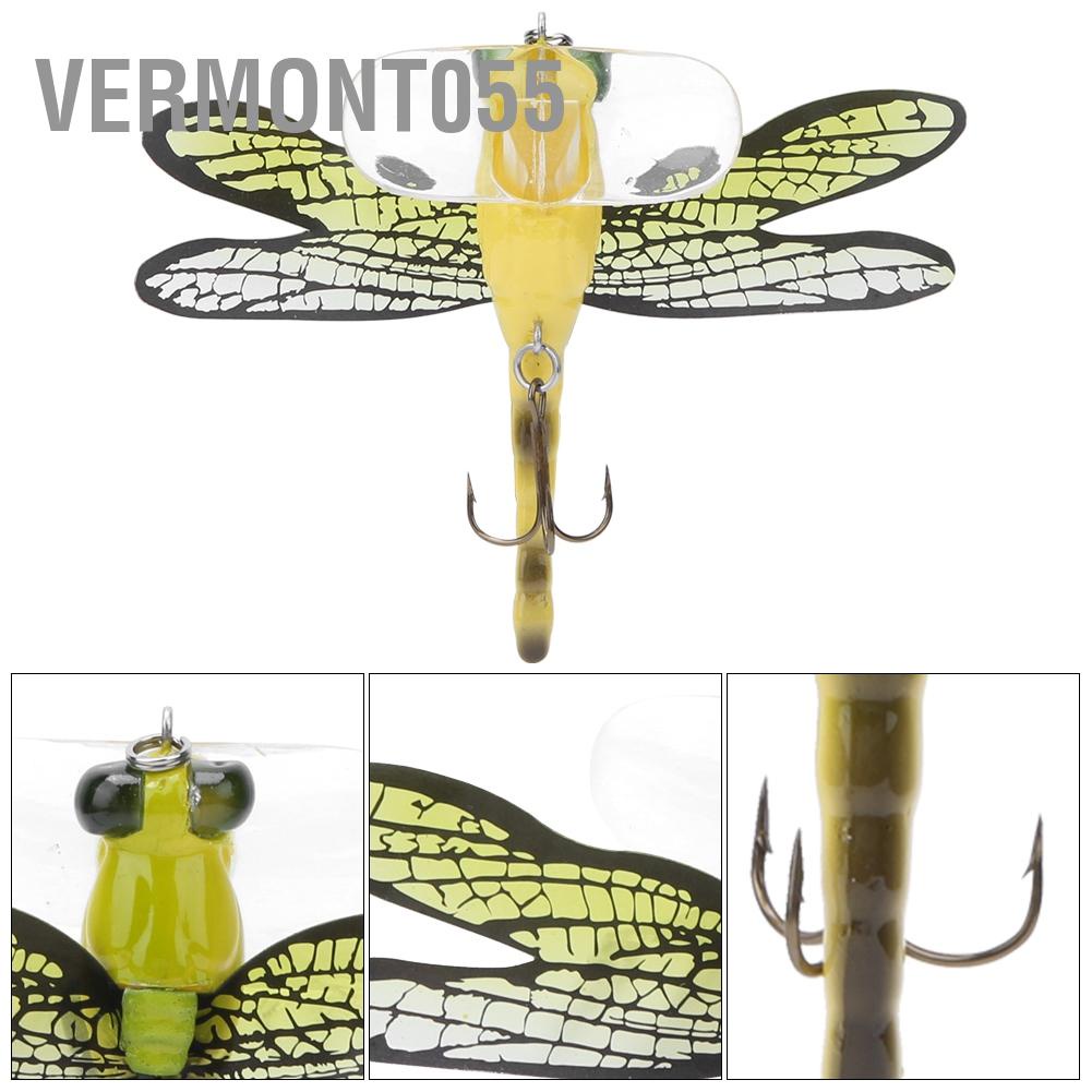 Hàng Hot Chuồn chuồn có hình dạng Mồi nhân tạo Wobblers Hard Lure Côn trùng 7,5cm 6g Câu cá Hàng giao ngayVermont055