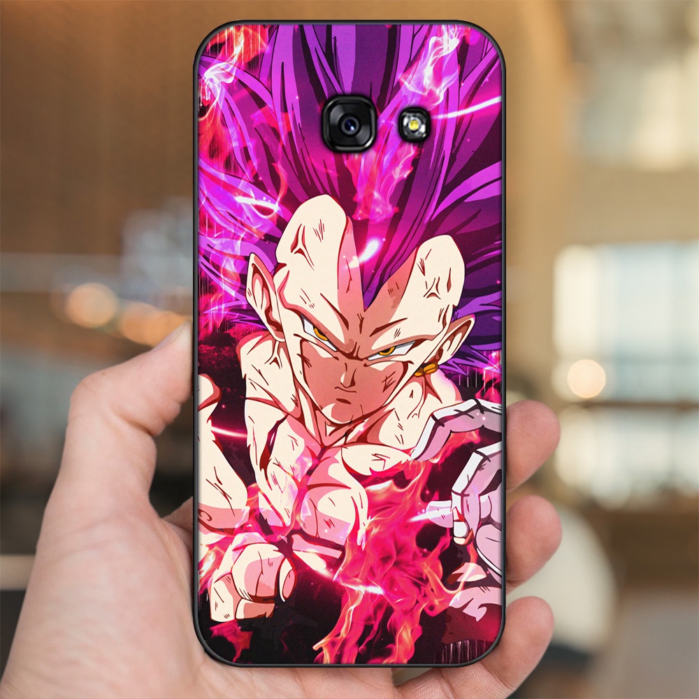 Ốp lưng Samsung A3 2017, A5 2017, A7 2017 viền đen in hình Vegeta Dragon Ball