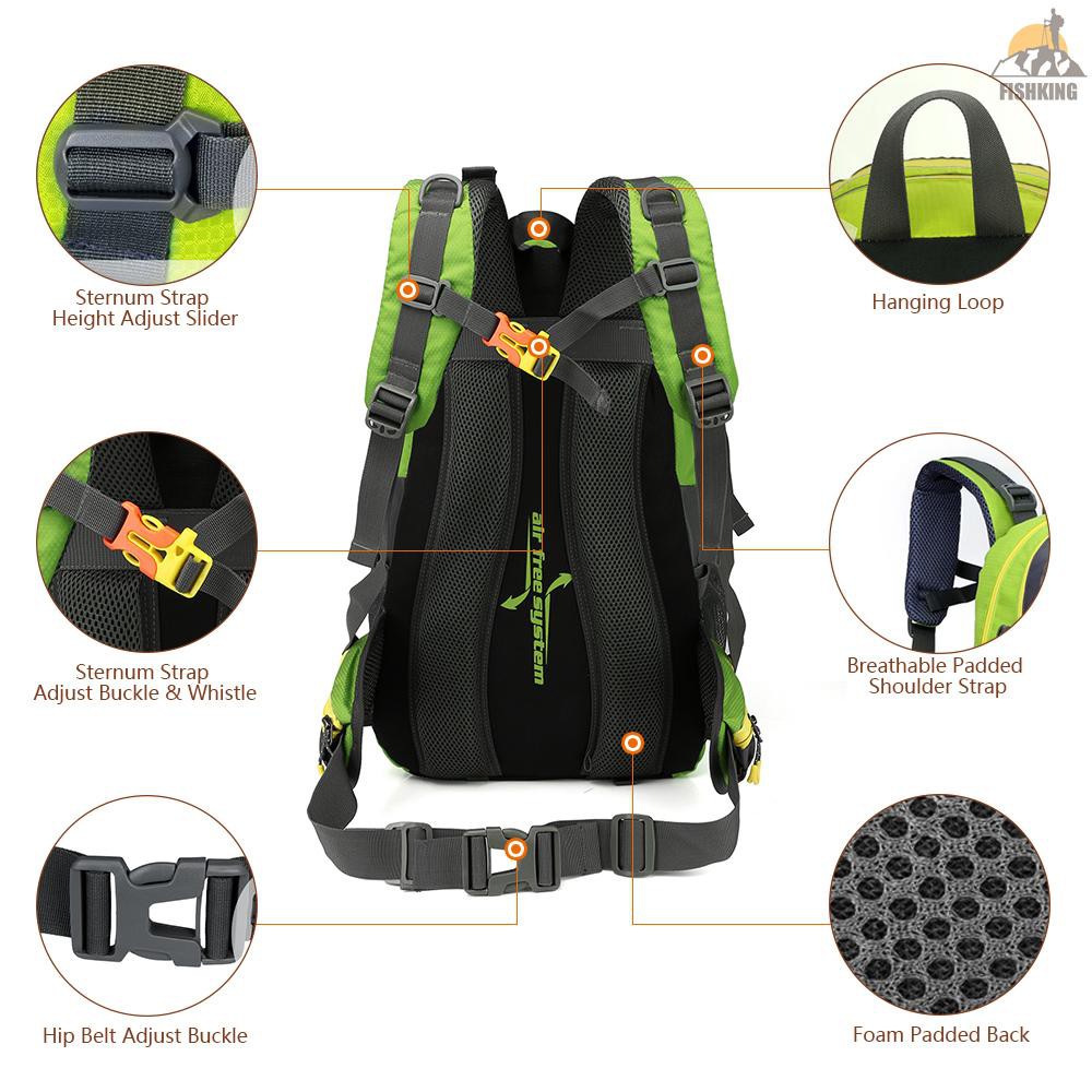 TREKKING Ba Lô Du Lịch Fiki 40l Chống Thấm Nước Cho Nam Và Nữ