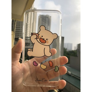 Ốp lưng IPhone 6 6 Plus 7 Plus XSM trong suốt hình gấu