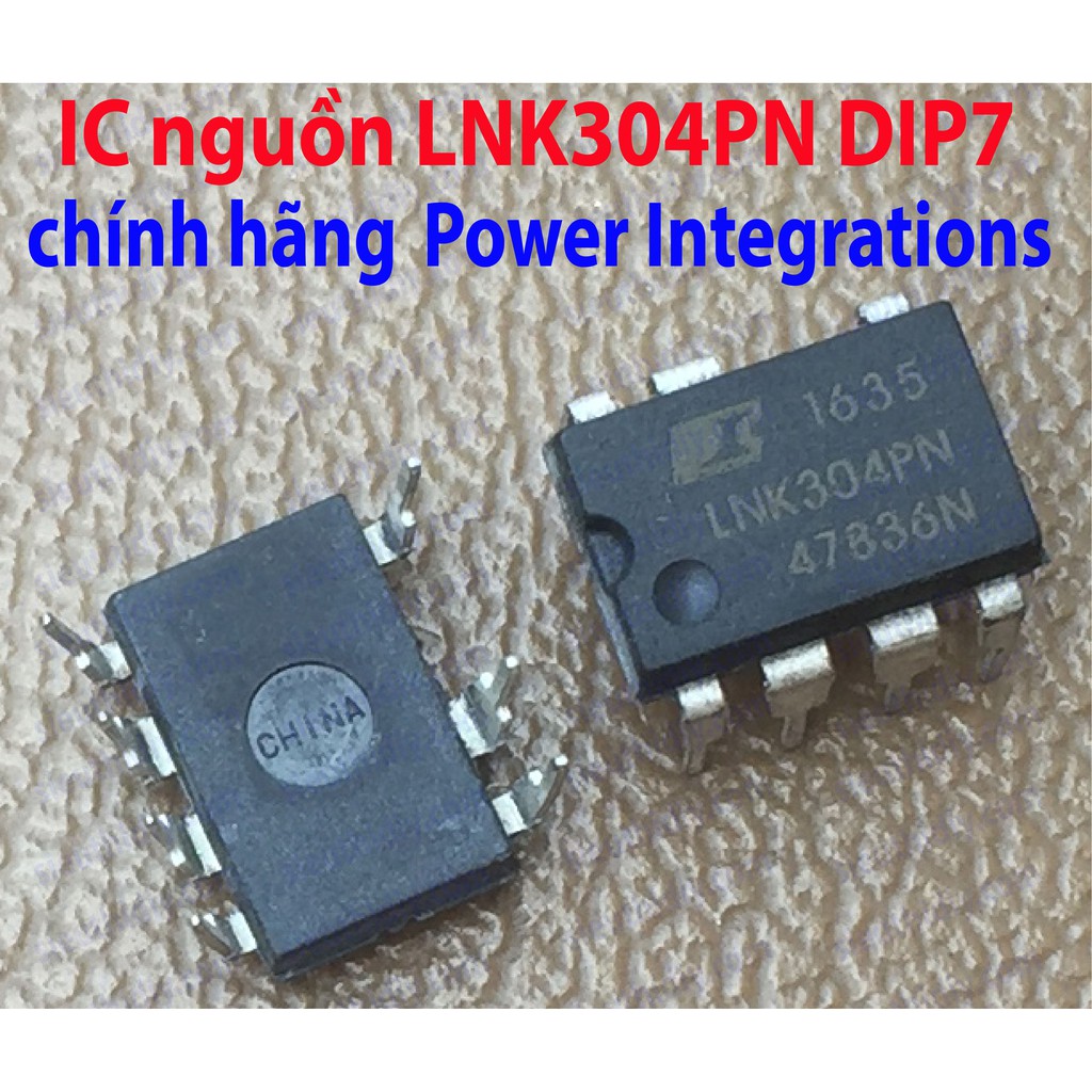 IC nguồn LNK304PN-DIP7 chính hãng, trong máy giặt, mạch quạt Mitsubishi