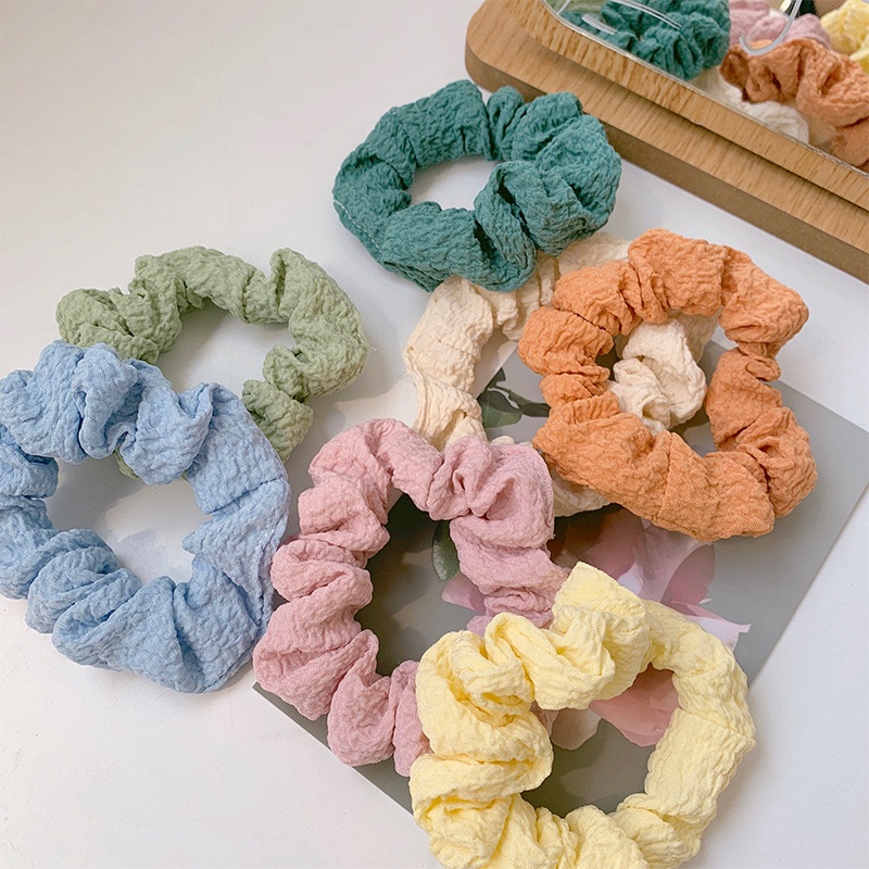 Cột tóc vải nhúm set 2 cái