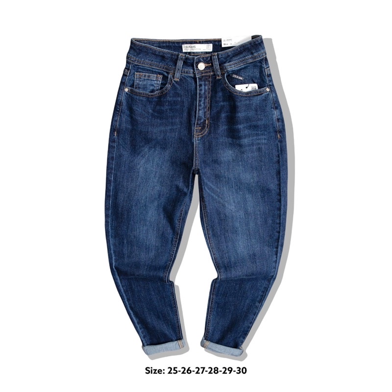 OanhOanh Jeans. Quần JEAN nữ dáng baggy, 2 màu thời trang trẻ trung