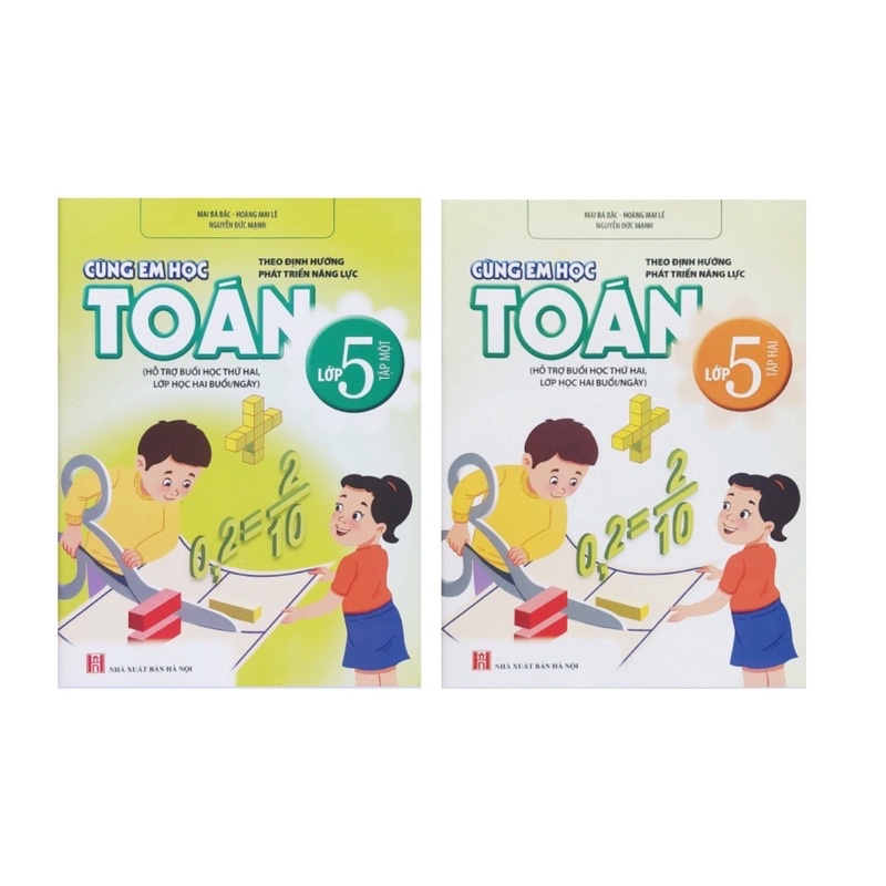 Sách - (Combo 2 tập) Cùng Em Học Toán Lớp 5 (Theo Định Hướng Phát Triển Năng Lực)