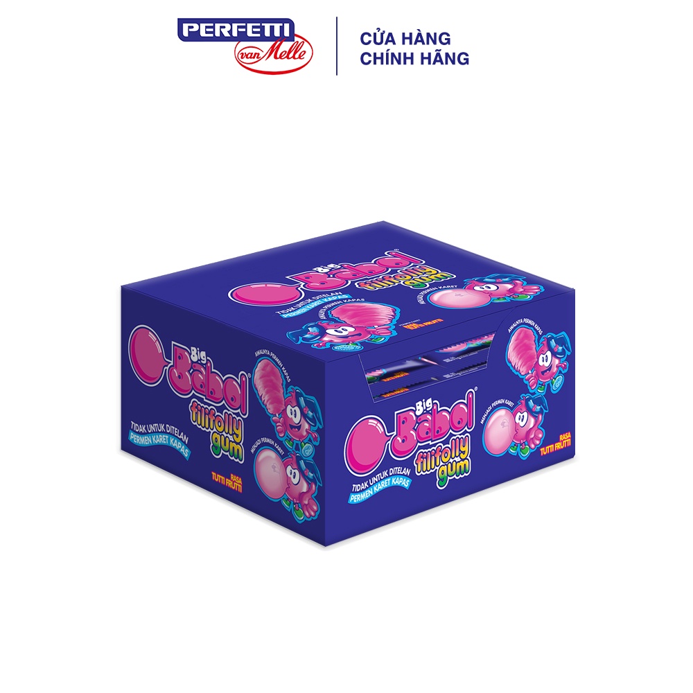 Kẹo Cao Su Thổi Big Babol Fili Folly Hương Trái Cây (Hộp 12 gói)