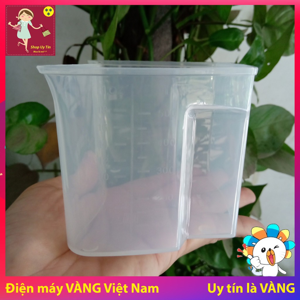 Cốc nhựa định lượng 500ml BPA Free