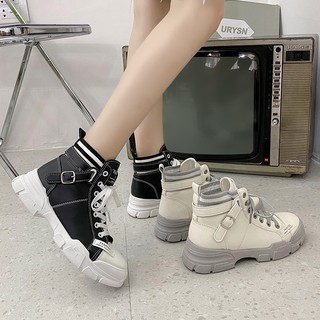 GIÀY THỂ THAO NỮ MWC - GIÀY THỂ THAO CỔ CAO - GIÀY THỂ THAO ĐỘN ĐẾ - GIÀY THỂ THAO DA TRƠN CÁ TÍNH NUTT- 0556