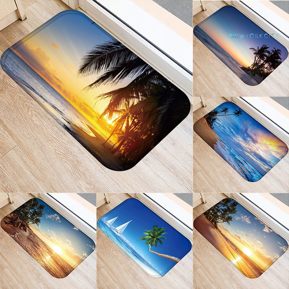 Thảm lót cửa chùi chân Chống Trượt Họa Tiết Bầu Trời Sao