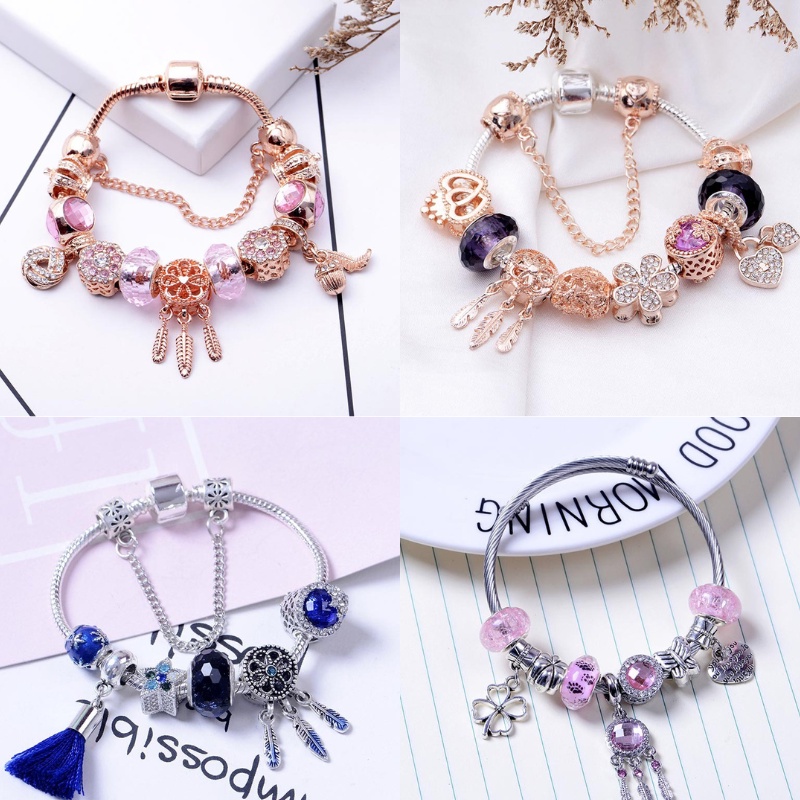 Vòng Charm, Lắc Tay Charm Dream Catcher Phong Thủy May Mắn Donie.