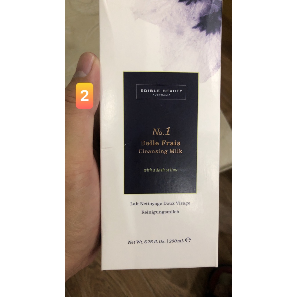 EDIBLE BEAUTY AUSTRALIA No. 1 Belle Frais Cleansing Milk uith a dash of lime Lait Nettoyage Doux Visage Reinigungsmilch
