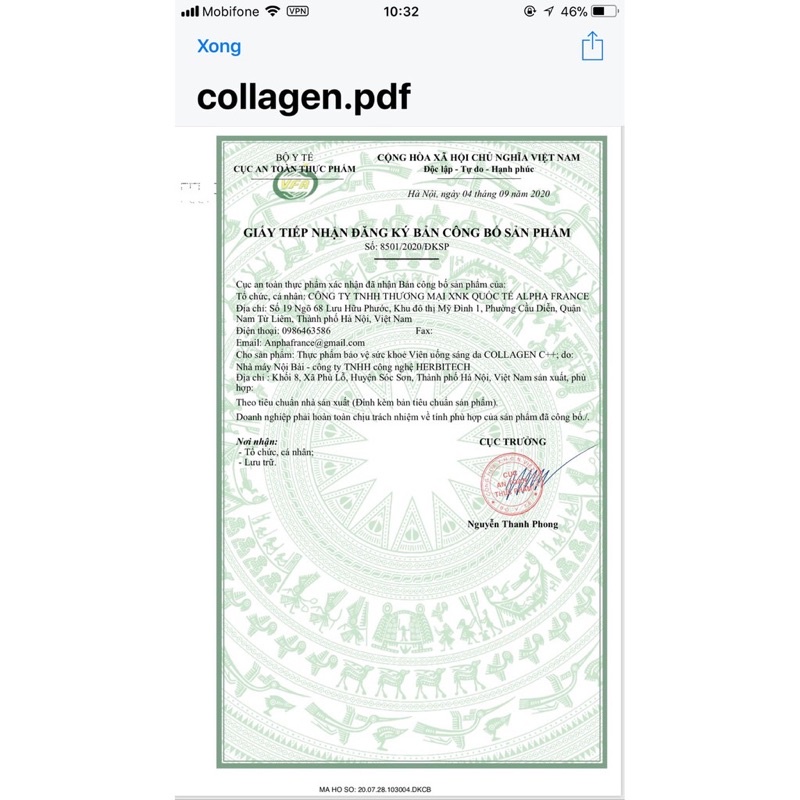 Collagen + C++ Viên uống sáng da, chống lão hoá chai 60 viên