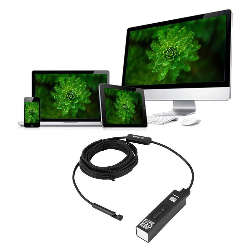 Camera nội soi phát Wifi chuẩn HD 1200P chuyên sửa chữa đường ống, điều hòa dùng cho mọi điện thoại, máy tính