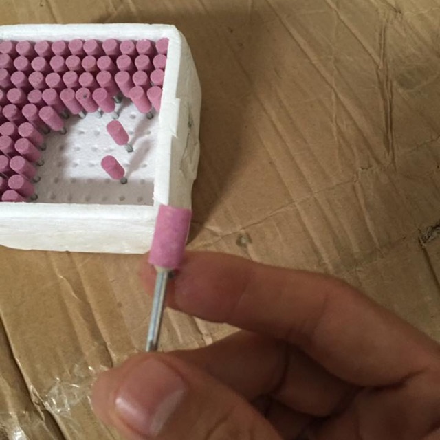 Đá Mài Nanh Heo Con Màu Hồng - Phụ Kiện Cho Máy Mài Nanh Heo Con Dễ Lắp Đặt