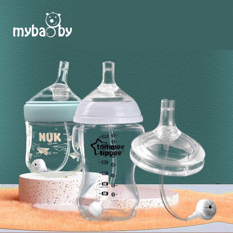 Ống tập hút thay thế bình sữa Nuk Nature chống sặc Mybaby