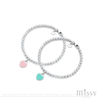Vòng tay chuỗi hạt T Beads Heart Charm