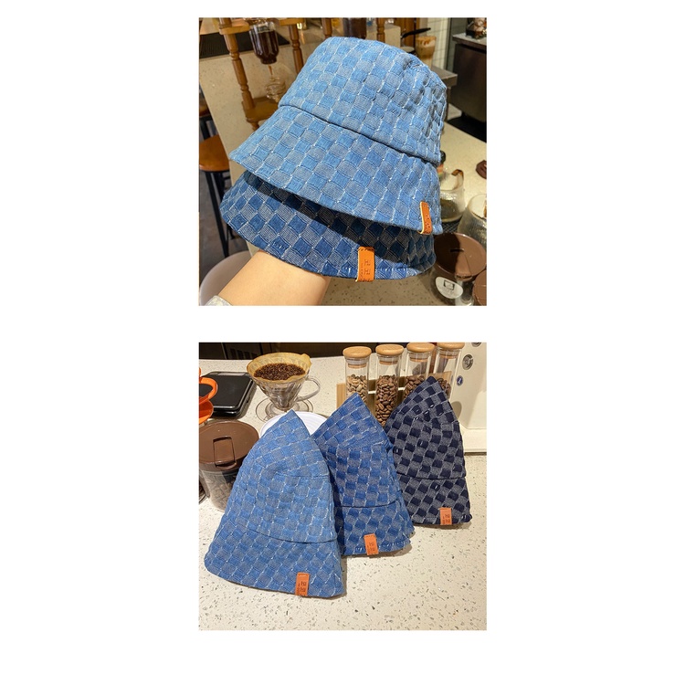 Nón Tai Bèo Họa Tiết Sọc Caro Thời Trang Cho Nữ