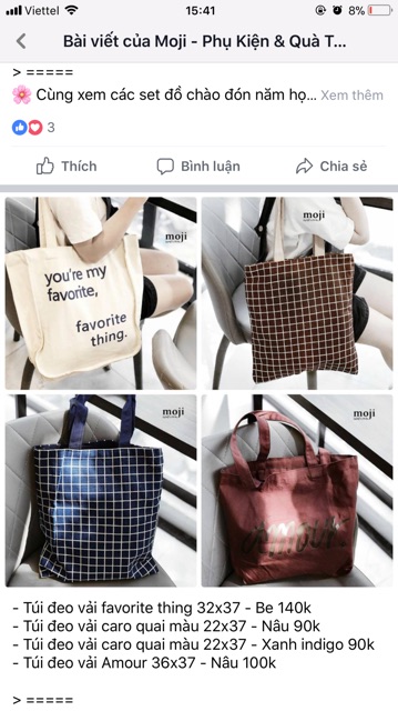 TÚI TOTE VẢI TRẮNG NGÀ STYLE HÀN QUỐC - TÚI TOTE VẢI “YOU ARE MY FAVARITE”