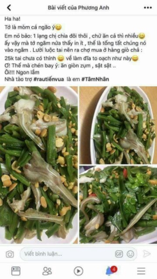 Rau tiến vua khô