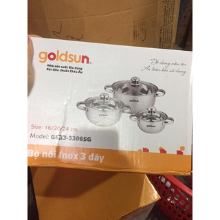 Bộ 3 nồi Goldsun