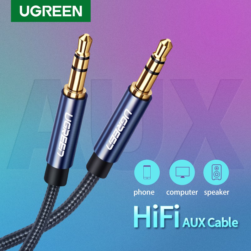 Ugreen Dây Cáp Âm Thanh AUX Giắc Cắm 3.5mm 3.5mm Chuyên Dụng Cho iPhone iPad