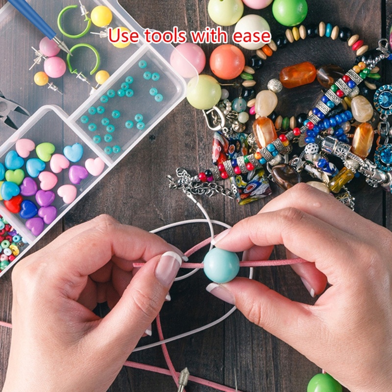 Set 4 Dụng Cụ Làm Trang Sức Bằng Kim Loại Với Hạt Ngọc Trai / Kính / Kim Cương