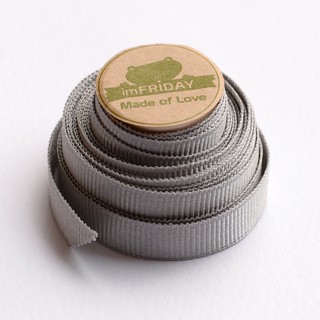 3m ruy băng gân 1cm xám ghi rb43