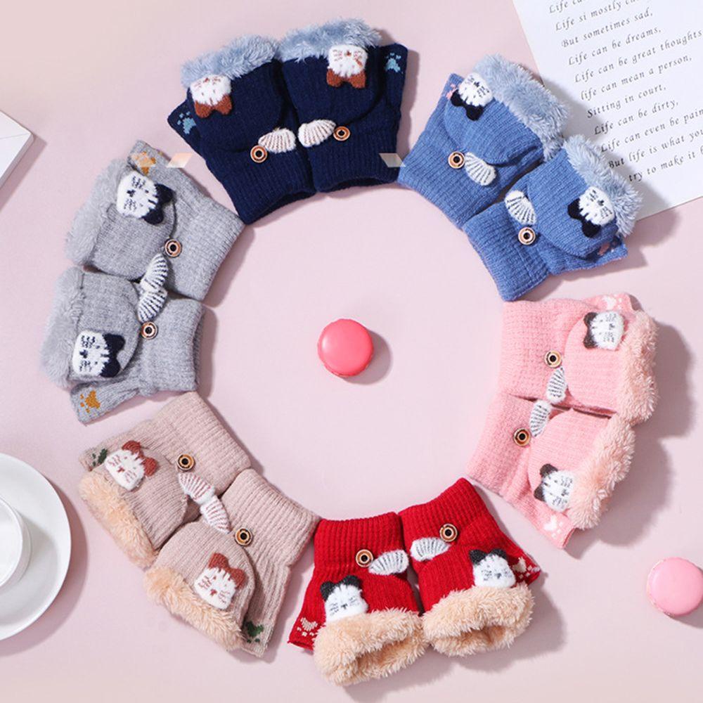 MIHAN1 Vỏ Bọc Găng Tay Lật Thiết Kế Dễ Thương Cho Bé Từ 3-6 Tuổi