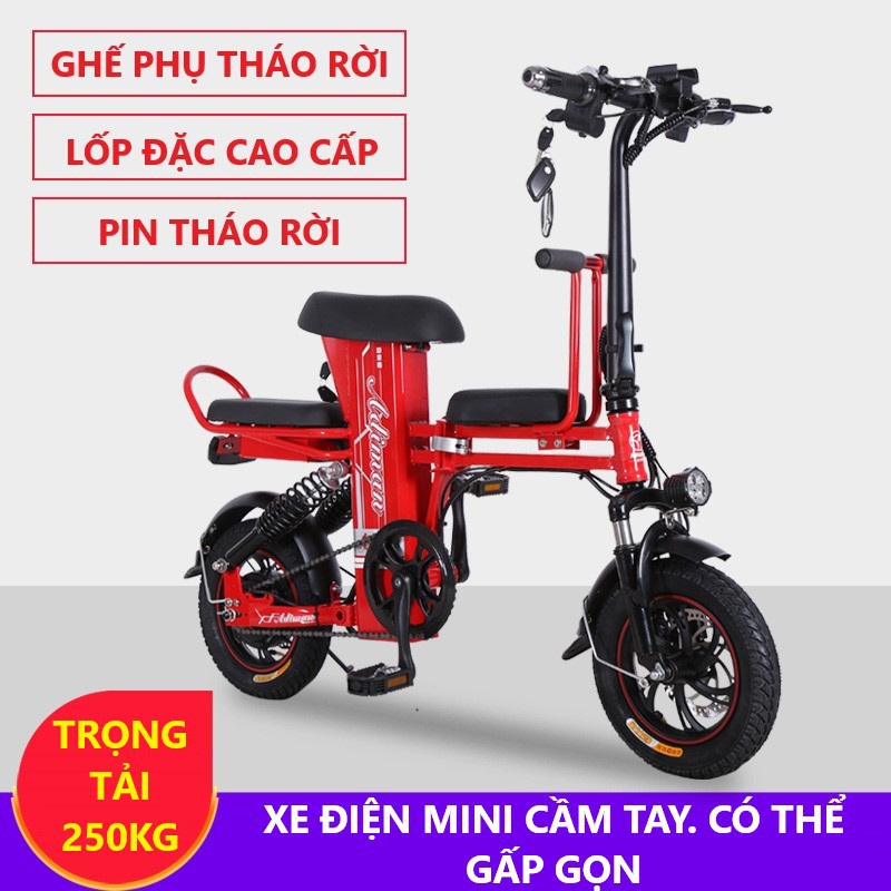 Xe Điện Gấp Gọn ADIMAN A1. Xe Điện Mini (Pin Lithium 48v-15A)
