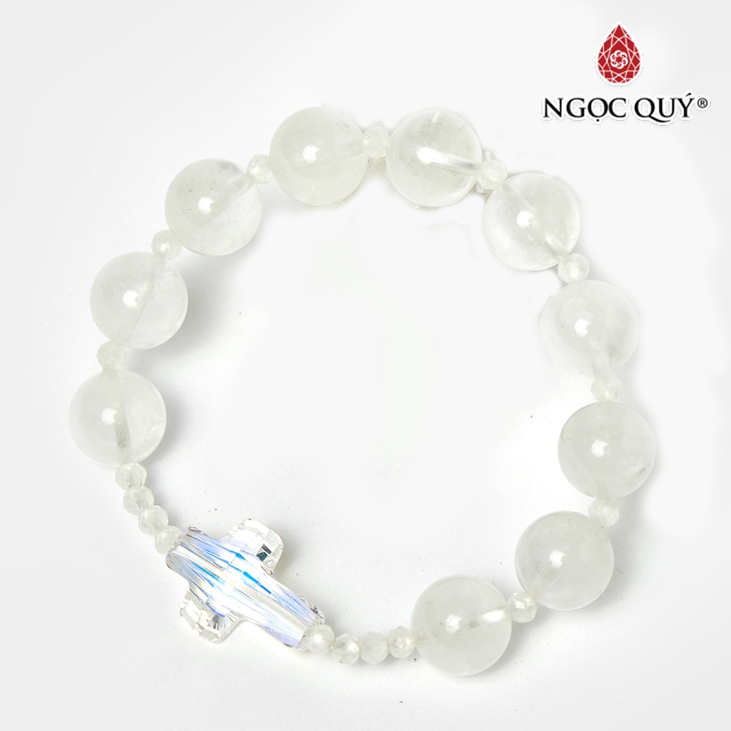 Vòng chuỗi mân côi TA ưu linh trắng - Ngọc Quý