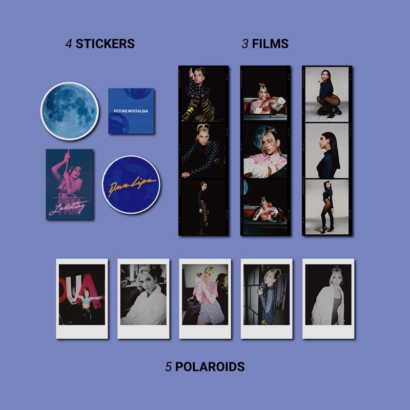 Bộ poster trang trí tường Smile More decor theo album Future Nostalgia của Dua Lipa
