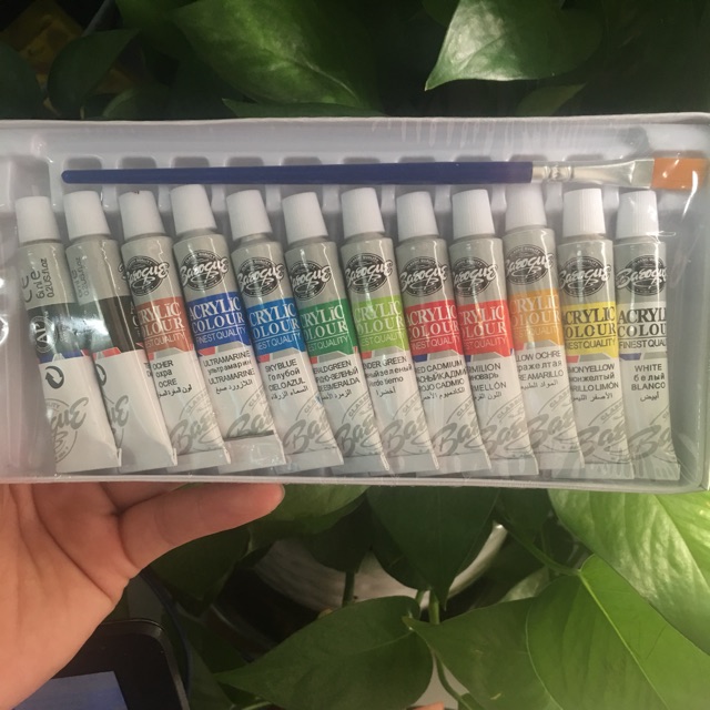 Sét Màu Vẽ Cọ Bản