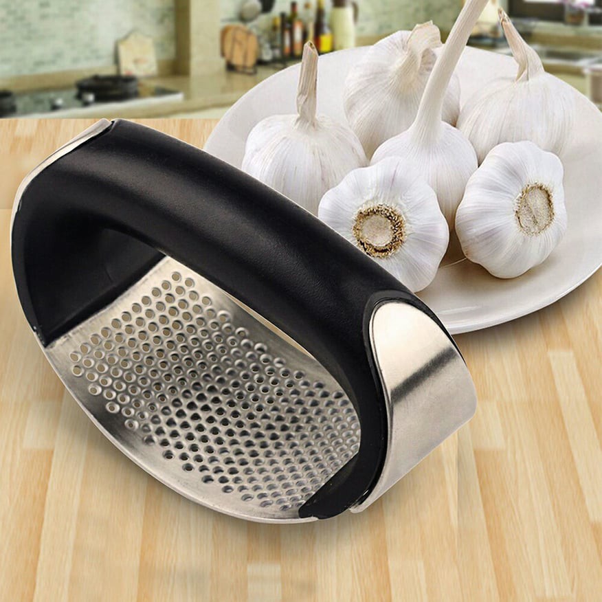 Dụng Cụ Dập Tỏi, Ếp Tỏi, Nghiền Tỏi Bằng INOX Nhỏ Gọn, Nhanh Chóng Và Tiện Lợi