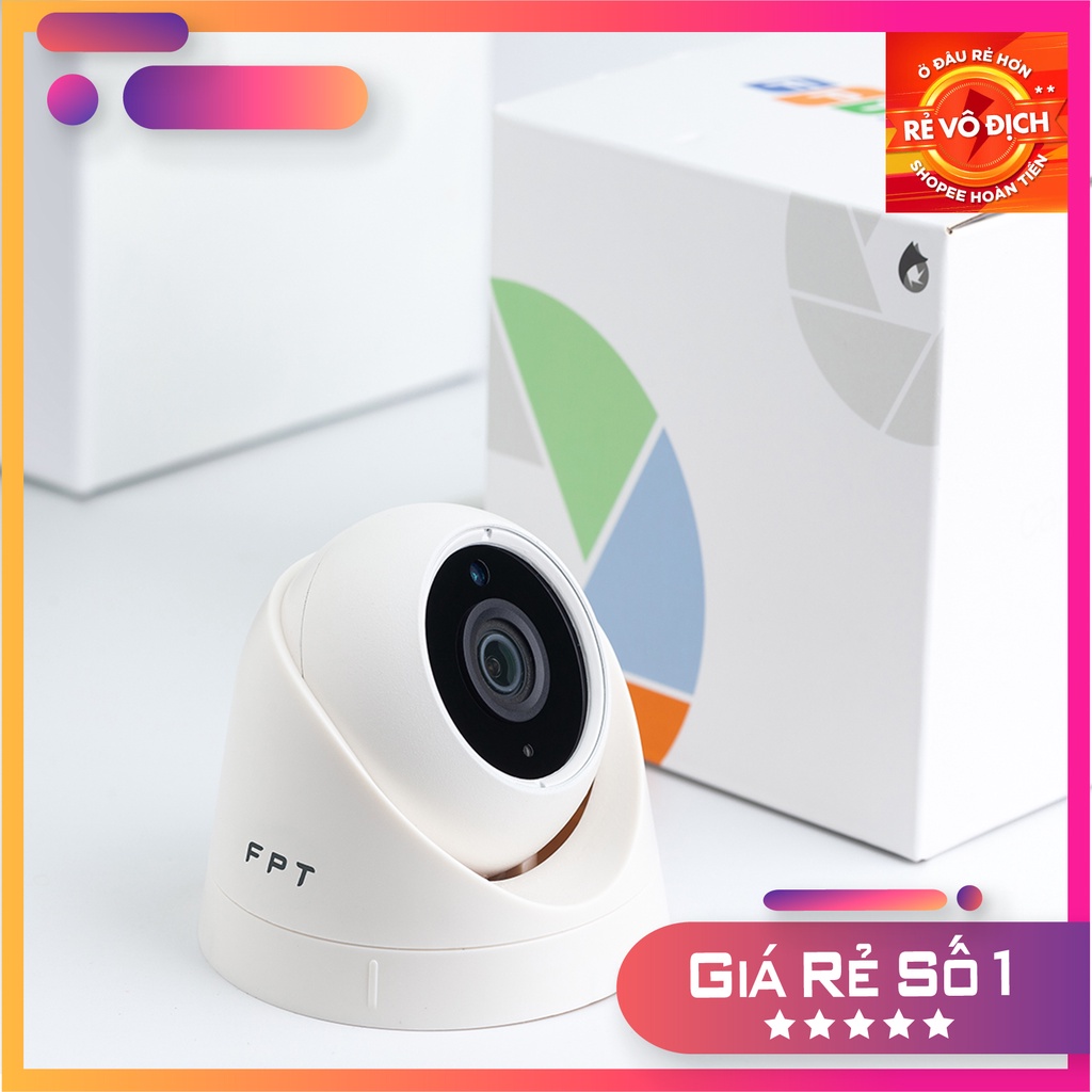 Camera FPT Indoor - Kết nối Wifi - Quay Video chuẩn 1080 Full HD Chính Hãng