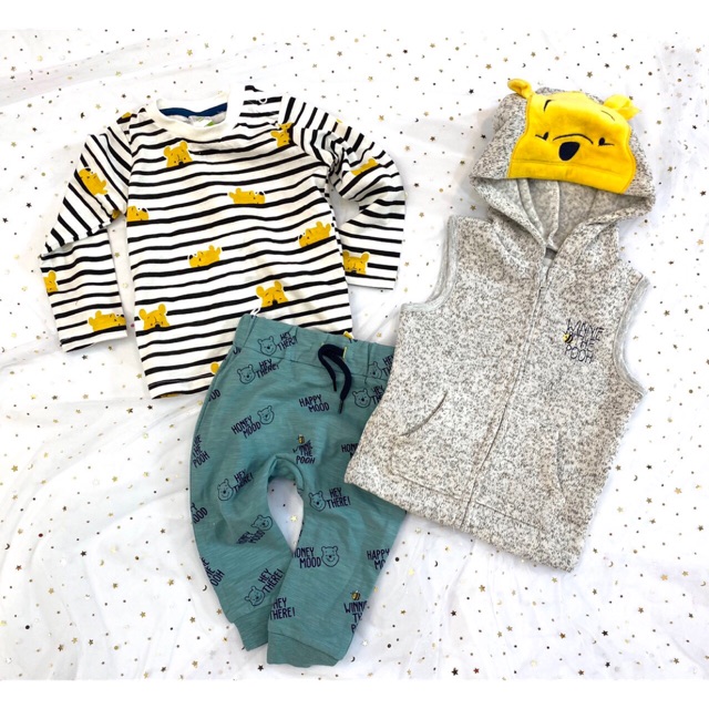 Set 3ct gấu Pooh sz 3-12M