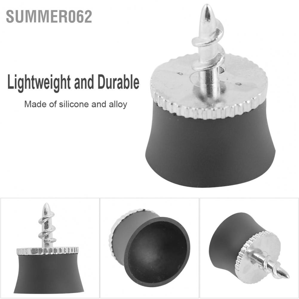 Summer062 Black Silicone Alloy Golf Ball Pick Up Suction Cup Grabber Retriever Tool