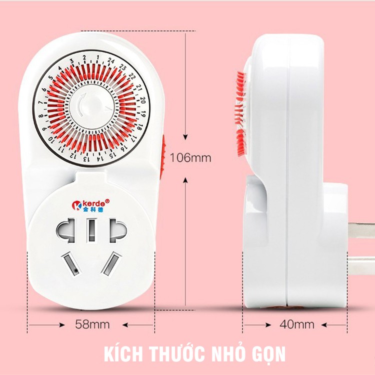 Ổ Cắm Hẹn Giờ Thông Minh Kerde TW260 | Hẹn Giờ Bật Tắt Máy Hút Ẩm Đàn Piano Cơ | Phụ Kiện Đàn Piano