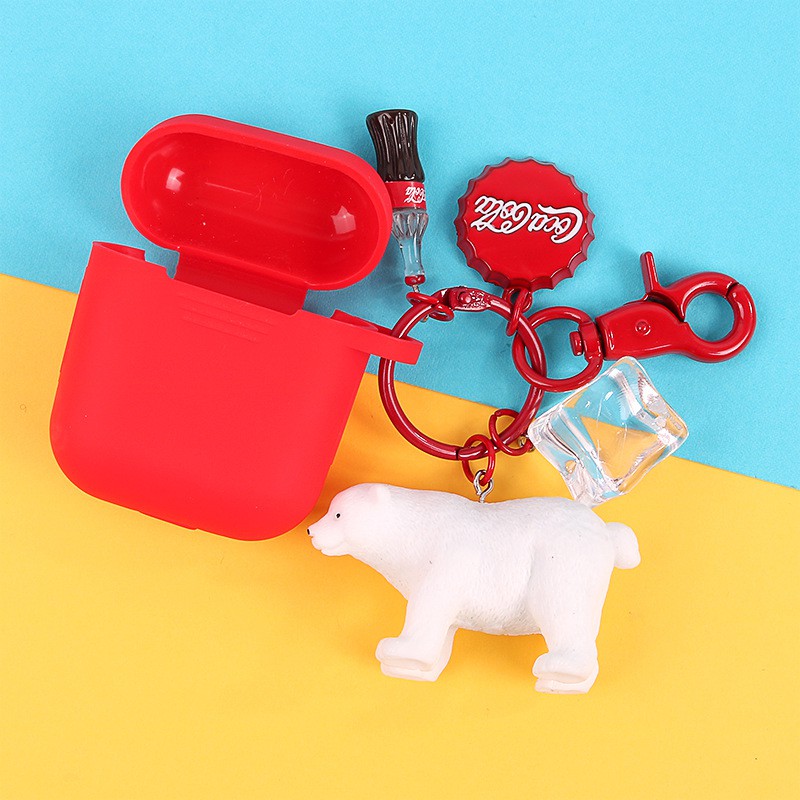 HANDMADE Móc Khóa Hình Ly Nước Coca-Cola Sáng Tạo