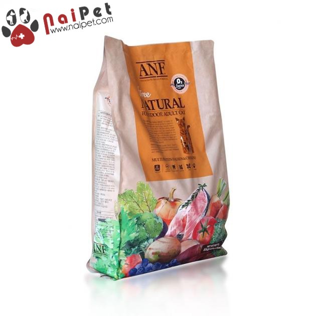 Thức Ăn Hạt Cho Mèo Trưởng Thành Vị Cá Hồi Và Gà ANF Natural For Indoor Adult Cat 6 Free 400g