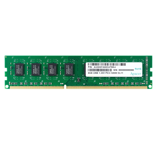 RAM PC Apacer DDR3 1600 8GB DL.08G2K.KAM - Hàng Chính Hãng