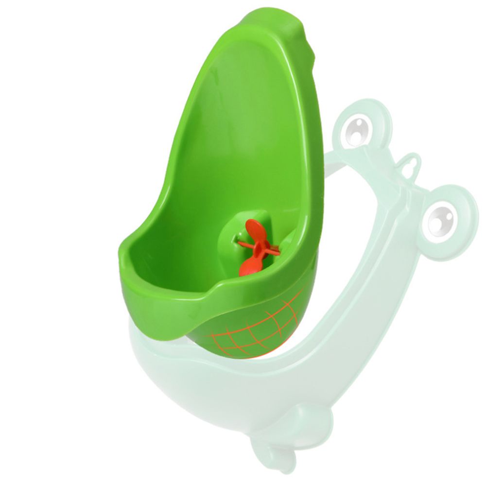 Bồn tiểu đứng hình ếch có giác hút gắn tường nhiều màu sắc có thể tháo rời cho bé trai