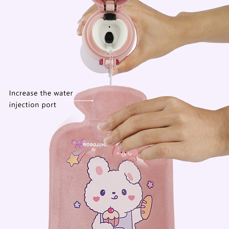Túi chườm nóng lạnh lông mịn Hoạt hình dễ thương Giảm đau bụng kinh Hạ sốt Hổ trợ phục hồi vết thương JP6