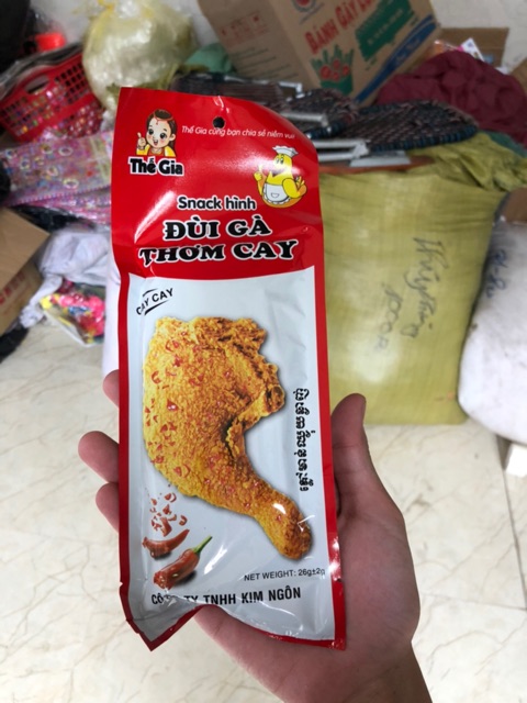 Sỉ gói snack đùi gà thơm cay