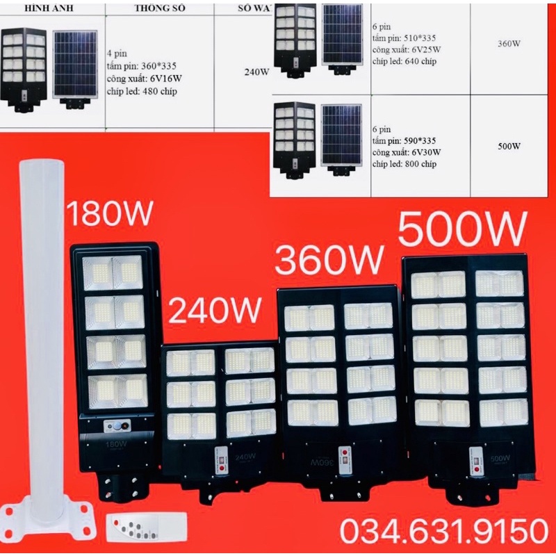 ĐÈN NĂNG LƯỢNG LIỀN THỂ 180W ,240W ,360W ,500W ĐÈN CHUẨN ĐẸP CHẤT LƯỢNG , BẢO HÀNH 12 THÁNG