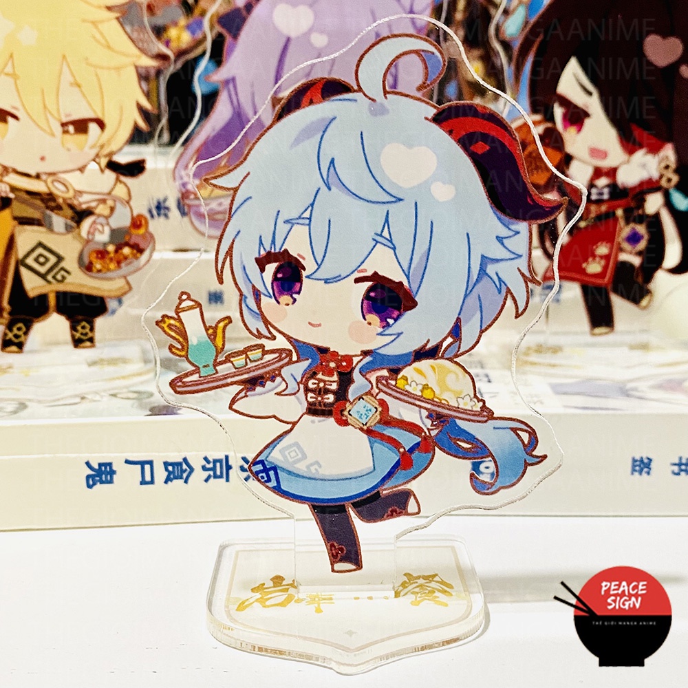 ( MINI - M2 ) Mô hình Standee GENSHIN IMPACT Sweets Paradise ver QUÁN ĂN game anime chibi mica trưng bày