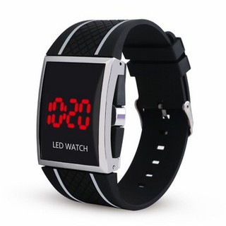 Đồng hồ đèn led thể thao mặt vuông/led watch