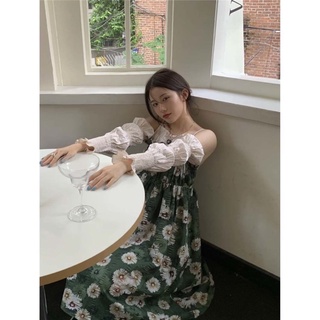 [ 𝗢𝗥𝗗𝗘𝗥 𝗧𝗔𝗢𝗕𝗔𝗢 ] VÁY HOA TRỄ VAI