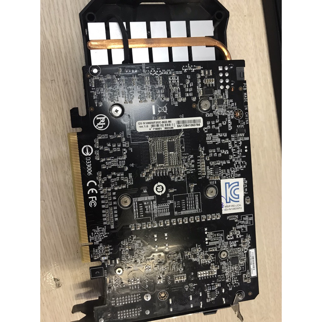 Gigabyte GTX 1060 3GB DDR5 BH 12 tháng | BigBuy360 - bigbuy360.vn