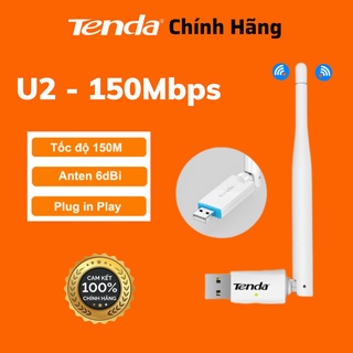 Bộ USB Thu Wifi Tenda W311Ma Có Râu, Tenda W311Mi Không Râu Chuẩn N150Mbps - Hàng Chính Hãng