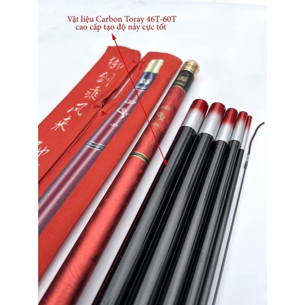 Cần câu tay Huyết Long Kiếm độ cứng 6H