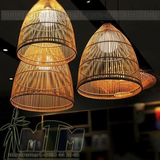 Đèn tre nơm dài size đại ĐK40H50